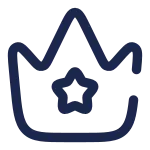 Crown Star SVG Icon